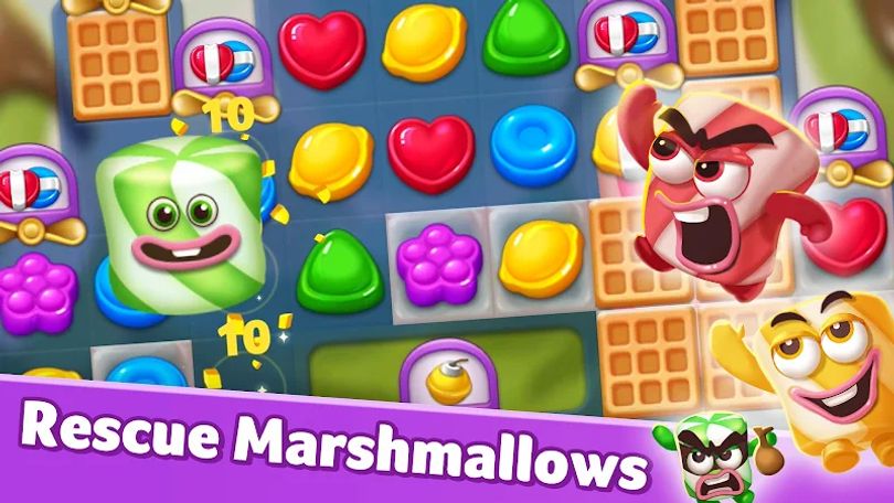 Hình ảnh Lollipop & Marshmallow Match3 MOD Auto Win