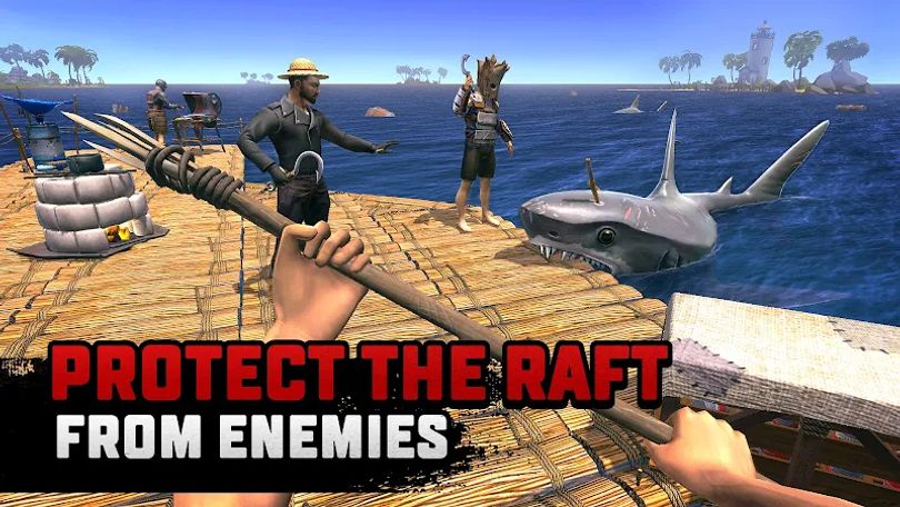 Hình ảnh Raft Survival: Multiplayer MOD Nhận Full Quà