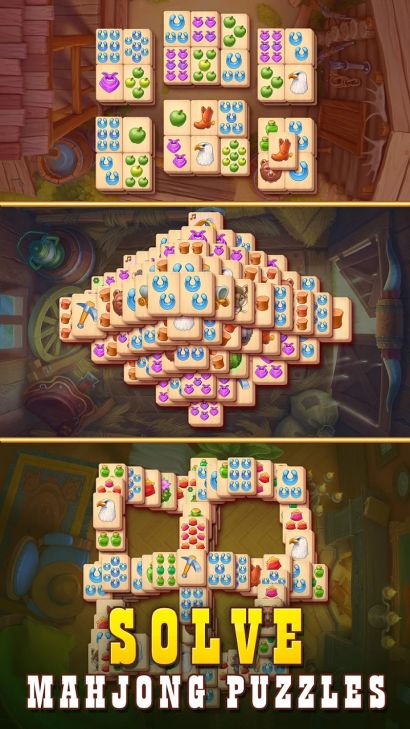 Hình ảnh Sheriff of Mahjong: Tile Match MOD Vô Hạn Tiền